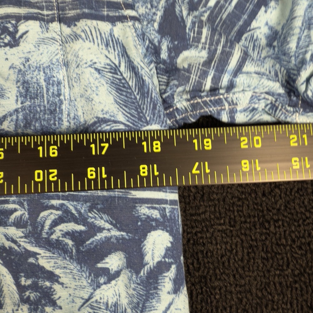 Tommy Bahama Hawaiian Palm Tree Print Shirt Rayon, Various Blue, Size S - Picture 2 of 5